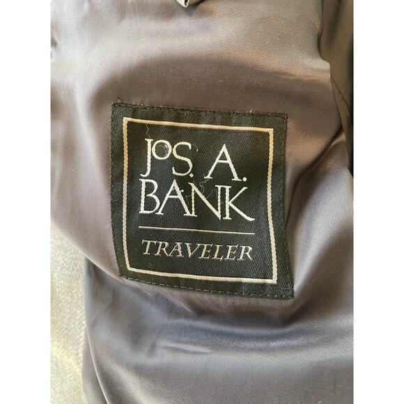 Jos. A. Bank 100% Wool Blazer Sport Coat Traveler Tailored Fit Gray Sz 46R - Picture 7 of 13